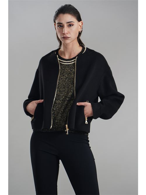 Bomber in misto lana Simona Corsellini | A25CPGBV1001NERO